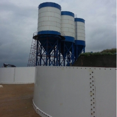 silos de centrale à béton