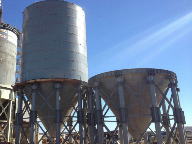 silo à ciment de type boulonné
